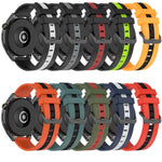 22mm Vertical Two-Color Silicone Watch Band, For Xiaomi MI Watch S2 42mm, For Xiaomi MI Watch S2 46mm
