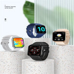 P58 1.96 inch Color Screen Smart Watch Support Heart Rate Monitoring / Blood Pressure Monitoring