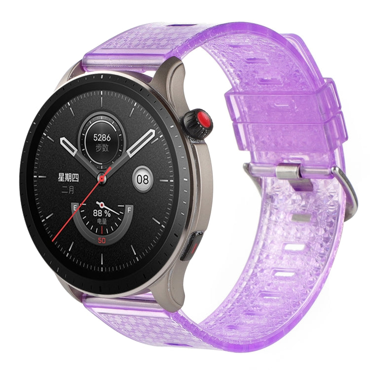 22mm Transparent Shiny Diamond TPU Watch Band, For Huawei Watch Buds, For Huawei Watch3 Pro New, For Huawei Watch GT3 Pro 46mm, For Huawei Watch GT Runne, For Huawei Watch GT3 46mm, For Huawei Watch GT2 Pro, For Honor Watch GS Pro                      ...
