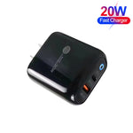 PD04 Type-C + USB Mobile Phone Charger with USB to 8 Pin Cable, US Plug, US Plug + USB to 8 Pin Cable