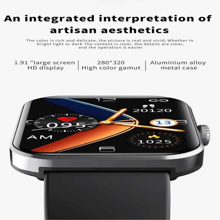 F57L 1.91 inch Color Screen Smart Watch,Support Heart Rate Monitoring / Blood Pressure Monitoring