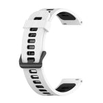 22mm Vertical Two-Color Silicone Watch Band, For Garmin Vivoactive4