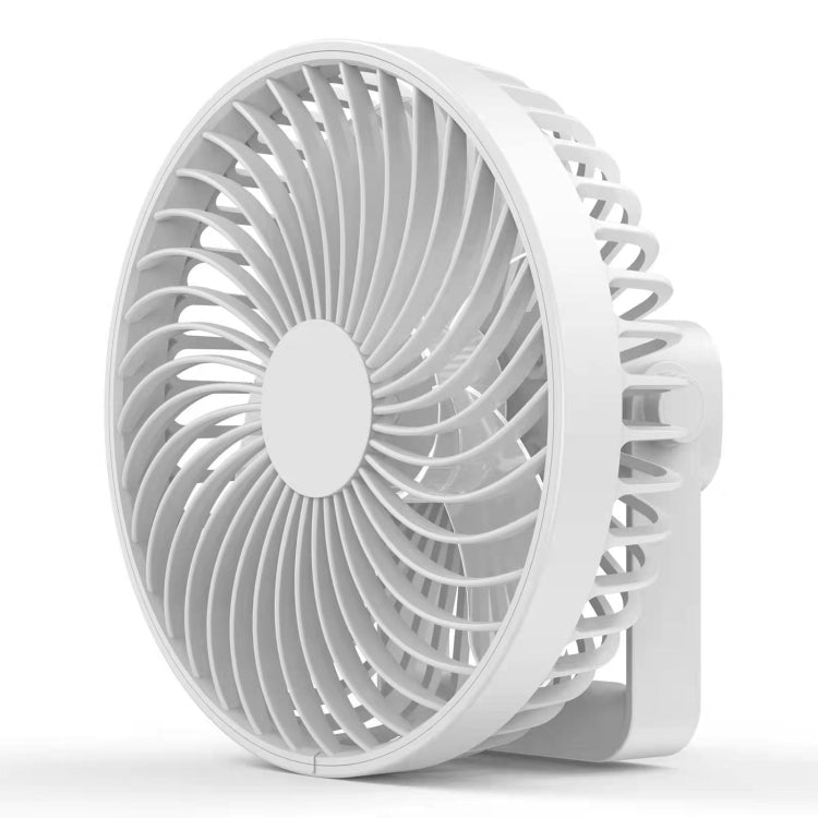 Multifunctional LED Rechargeable Outdoor Portable Tent Camping Fan, Black, White