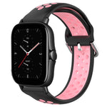 20mm Perforated Breathable Sports Silicone Watch Band, For Amazfit GTS 4, For Amazfit GTS 3, For Amazfit GTS 2E