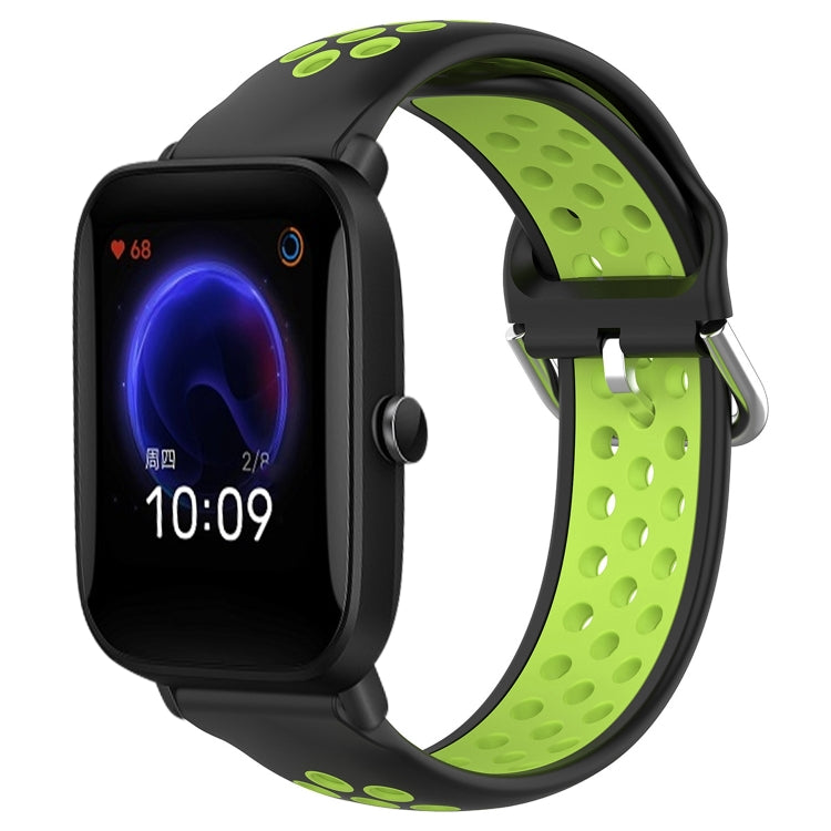 20mm Perforated Breathable Sports Silicone Watch Band, For Amazfit GTR 42MM, For Amazfit Pop Pro, For Amazfit Pop