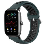 20mm Perforated Breathable Sports Silicone Watch Band, For Amazfit GTS 4 Mini, For Amazfit Bip3, For Amazfit Bip 1S