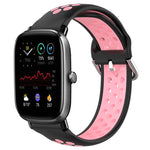 20mm Perforated Breathable Sports Silicone Watch Band, For Amazfit GTS 4 Mini, For Amazfit Bip3, For Amazfit Bip 1S