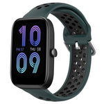 20mm Perforated Breathable Sports Silicone Watch Band, For Amazfit GTS 4 Mini, For Amazfit Bip3, For Amazfit Bip 1S
