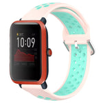 20mm Perforated Breathable Sports Silicone Watch Band, For Amazfit GTS 4 Mini, For Amazfit Bip3, For Amazfit Bip 1S