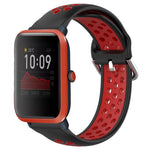 20mm Perforated Breathable Sports Silicone Watch Band, For Amazfit GTS 4 Mini, For Amazfit Bip3, For Amazfit Bip 1S