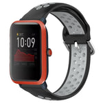 20mm Perforated Breathable Sports Silicone Watch Band, For Amazfit GTS 4 Mini, For Amazfit Bip3, For Amazfit Bip 1S