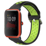 20mm Perforated Breathable Sports Silicone Watch Band, For Amazfit GTS 4 Mini, For Amazfit Bip3, For Amazfit Bip 1S