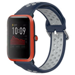 20mm Perforated Breathable Sports Silicone Watch Band, For Amazfit GTS 4 Mini, For Amazfit Bip3, For Amazfit Bip 1S