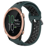20mm Perforated Breathable Sports Silicone Watch Band, For Garmin Forerunner 245, For Garmin Forerunner 245 Music, For Garmin Forerunner 645