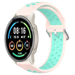 22mm Perforated Breathable Sports Silicone Watch Band, For Xiaomi MI Watch Sport, For Xiaomi Haylou RT2 LS10, For  Xiaomi Haylou RS4 LS12