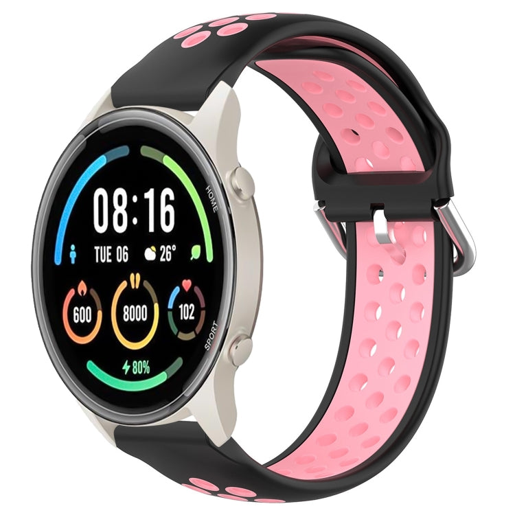 22mm Perforated Breathable Sports Silicone Watch Band, For Xiaomi MI Watch Sport, For Xiaomi Haylou RT2 LS10, For  Xiaomi Haylou RS4 LS12