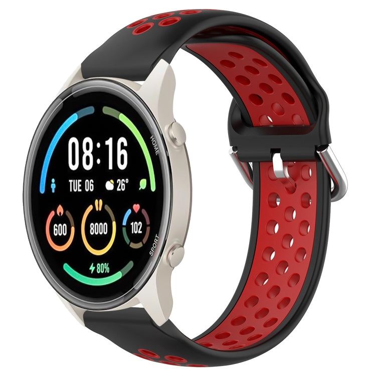 22mm Perforated Breathable Sports Silicone Watch Band, For Xiaomi MI Watch Sport, For Xiaomi Haylou RT2 LS10, For  Xiaomi Haylou RS4 LS12