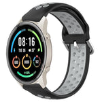 22mm Perforated Breathable Sports Silicone Watch Band, For Xiaomi MI Watch Sport, For Xiaomi Haylou RT2 LS10, For  Xiaomi Haylou RS4 LS12