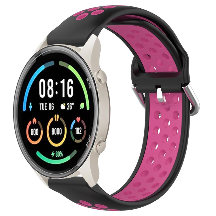 22mm Perforated Breathable Sports Silicone Watch Band, For Xiaomi MI Watch Sport, For Xiaomi Haylou RT2 LS10, For  Xiaomi Haylou RS4 LS12