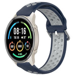 22mm Perforated Breathable Sports Silicone Watch Band, For Xiaomi MI Watch Sport, For Xiaomi Haylou RT2 LS10, For  Xiaomi Haylou RS4 LS12