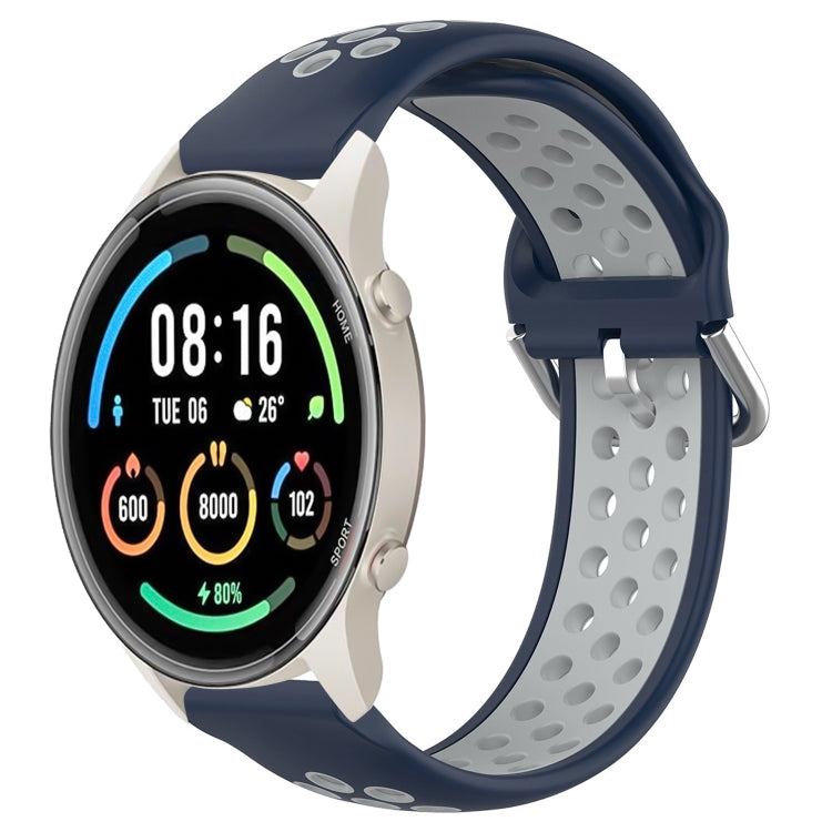 22mm Perforated Breathable Sports Silicone Watch Band, For Xiaomi MI Watch Sport, For Xiaomi Haylou RT2 LS10, For  Xiaomi Haylou RS4 LS12