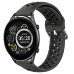 22mm Perforated Breathable Sports Silicone Watch Band, For Xiaomi MI Watch Sport, For Xiaomi Haylou RT2 LS10, For  Xiaomi Haylou RS4 LS12