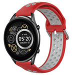22mm Perforated Breathable Sports Silicone Watch Band, For Xiaomi MI Watch Sport, For Xiaomi Haylou RT2 LS10, For  Xiaomi Haylou RS4 LS12