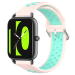 22mm Perforated Breathable Sports Silicone Watch Band, For Xiaomi MI Watch Sport, For Xiaomi Haylou RT2 LS10, For  Xiaomi Haylou RS4 LS12