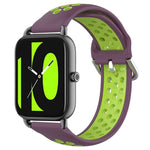 22mm Perforated Breathable Sports Silicone Watch Band, For Xiaomi MI Watch Sport, For Xiaomi Haylou RT2 LS10, For  Xiaomi Haylou RS4 LS12