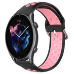 22mm Perforated Breathable Sports Silicone Watch Band, For Amazfit GTR 3 Pro, For Amazfit GTR 2e, For Amazfit GTR 2