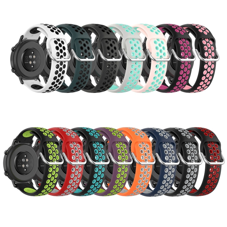 22mm Perforated Breathable Sports Silicone Watch Band, For Amazfit GTR 3 Pro, For Amazfit GTR 2e, For Amazfit GTR 2