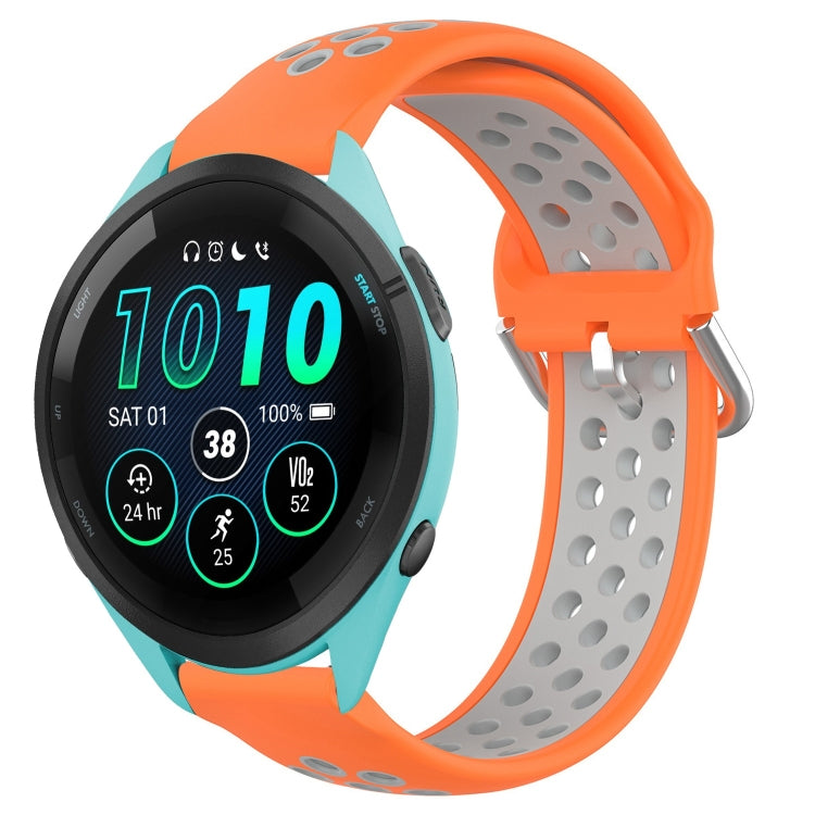 22mm Perforated Breathable Sports Silicone Watch Band, For Garmin Venu 2, For Garmin Vivoactive4, For Garmin Forerunner 265 Music