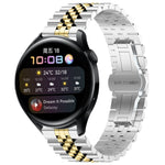 Five Bull Half Round Stainless Steel Watch Band + Strap Removal Tool, For Huawei Watch 3 / 3 Pro, For Huawei Watch GT2 Pro / GT 2e, For Huawei Watch GT 42mm/46mm / GT2 46mm