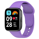 For Redmi Watch 3 Lite Sports Solid Color Silicone Replacement Watch Band, Black, White, Purple, Pink, Orange, Red, Green, Grey, Blue, Teal