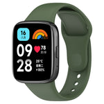 For Redmi Watch 3 Lite Sports Solid Color Silicone Replacement Watch Band, Black, White, Purple, Pink, Orange, Red, Green, Grey, Blue, Teal