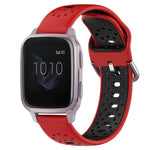 20mm Breathable Two-Color Silicone Watch Band, For Garmin Venu SQ, For Garmin VivoMove Style, For Garmin VivoMove Luxe