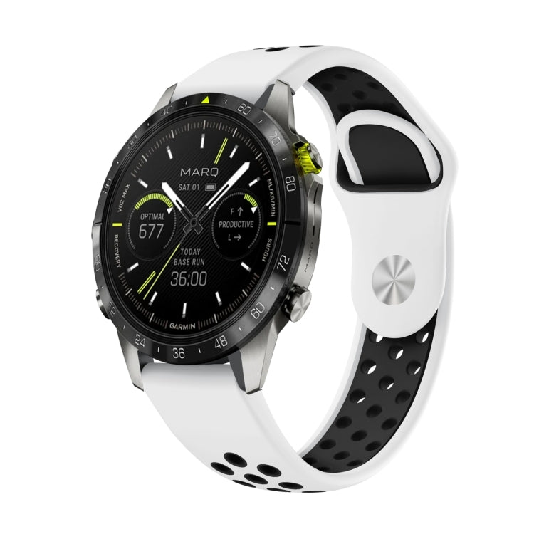 22mm Sports Breathable Silicone Watch Band, For Garmin MARQ Athlete Gen 2, For Garmin Instinct Crossover, For Garmin Instinct Crossover Solar, For Garmin Fenix 7