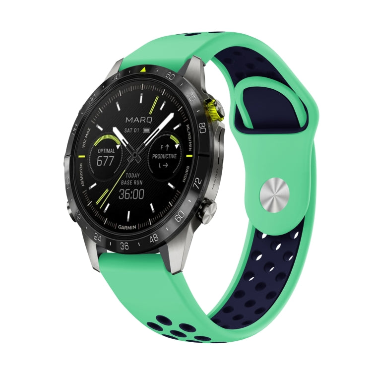 22mm Sports Breathable Silicone Watch Band, For Garmin MARQ Athlete Gen 2, For Garmin Instinct Crossover, For Garmin Instinct Crossover Solar, For Garmin Fenix 7
