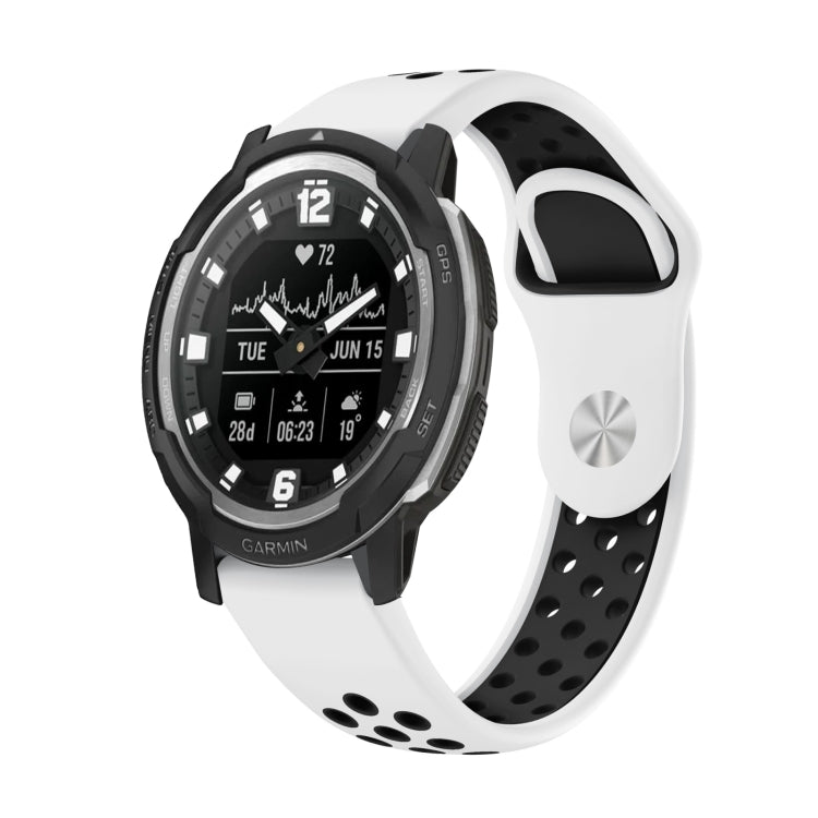 22mm Sports Breathable Silicone Watch Band, For Garmin MARQ Athlete Gen 2, For Garmin Instinct Crossover, For Garmin Instinct Crossover Solar, For Garmin Fenix 7