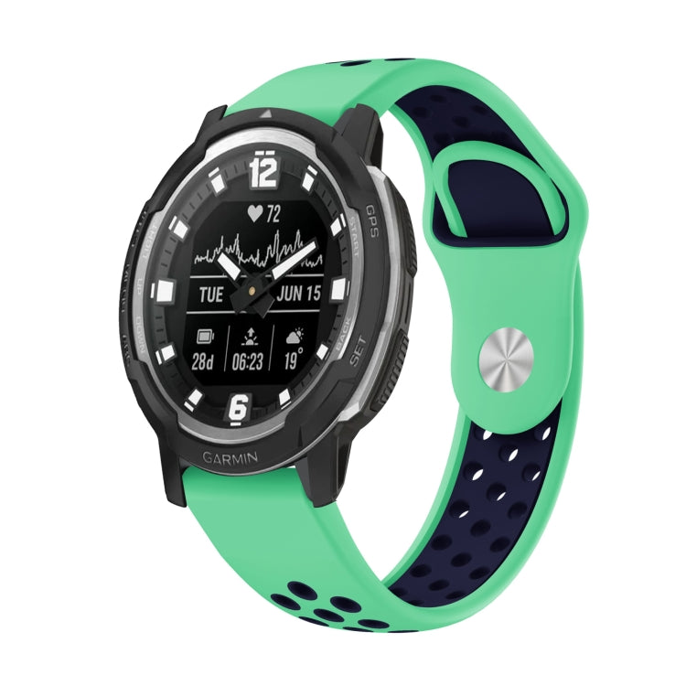 22mm Sports Breathable Silicone Watch Band, For Garmin MARQ Athlete Gen 2, For Garmin Instinct Crossover, For Garmin Instinct Crossover Solar, For Garmin Fenix 7