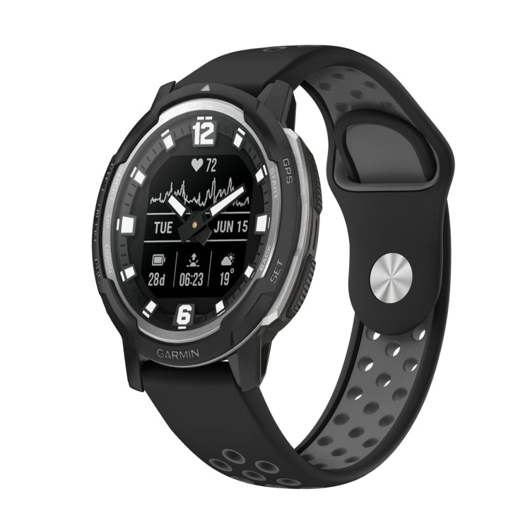 22mm Sports Breathable Silicone Watch Band, For Garmin MARQ Athlete Gen 2, For Garmin Instinct Crossover, For Garmin Instinct Crossover Solar, For Garmin Fenix 7