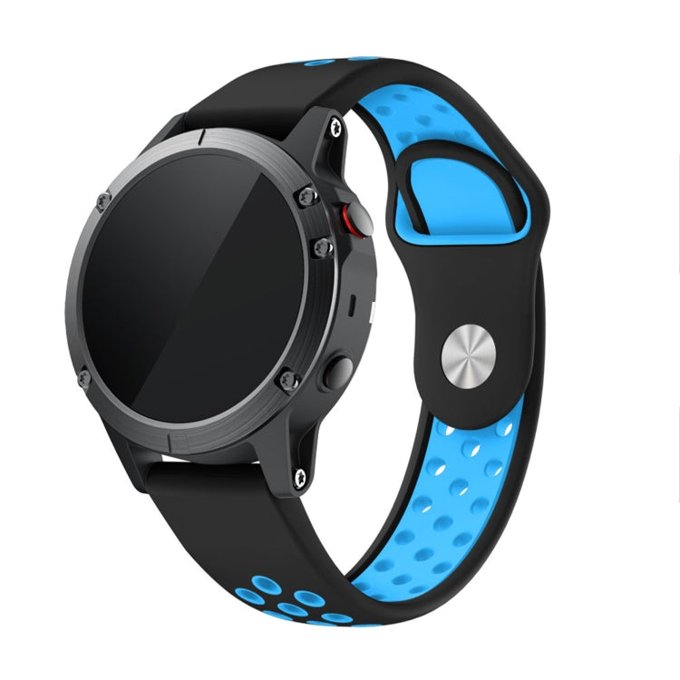 22mm Sports Breathable Silicone Watch Band, For Garmin MARQ Athlete Gen 2, For Garmin Instinct Crossover, For Garmin Instinct Crossover Solar, For Garmin Fenix 7