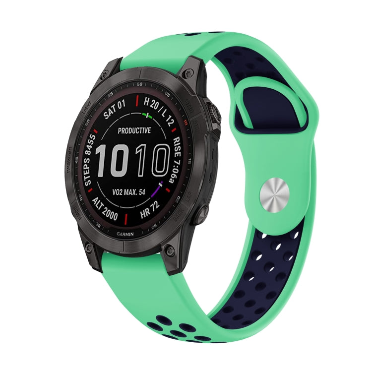 22mm Sports Breathable Silicone Watch Band, For Garmin MARQ Athlete Gen 2, For Garmin Instinct Crossover, For Garmin Instinct Crossover Solar, For Garmin Fenix 7