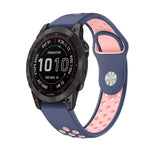 22mm Sports Breathable Silicone Watch Band, For Garmin MARQ Athlete Gen 2, For Garmin Instinct Crossover, For Garmin Instinct Crossover Solar, For Garmin Fenix 7