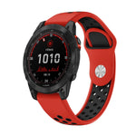 22mm Sports Breathable Silicone Watch Band, For Garmin Fenix 7 Solar, For Garmin Fenix 7 Sapphire Solar, For Garmin EPIX Gen 2, For Garmin Approach S62
