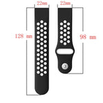22mm Sports Breathable Silicone Watch Band, For Garmin MARQ Athlete Gen 2, For Garmin Instinct Crossover, For Garmin Instinct Crossover Solar, For Garmin Fenix 7