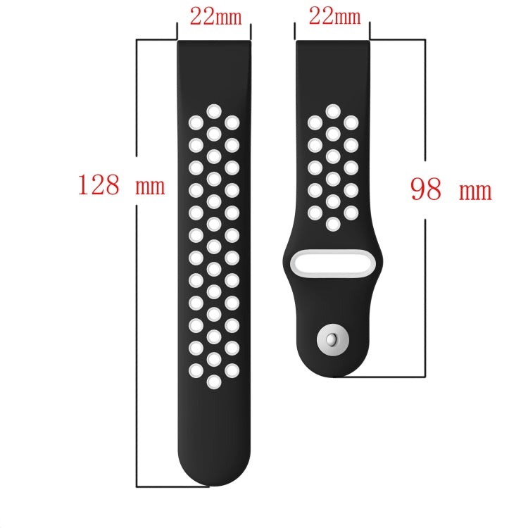22mm Sports Breathable Silicone Watch Band, For Garmin MARQ Athlete Gen 2, For Garmin Instinct Crossover, For Garmin Instinct Crossover Solar, For Garmin Fenix 7