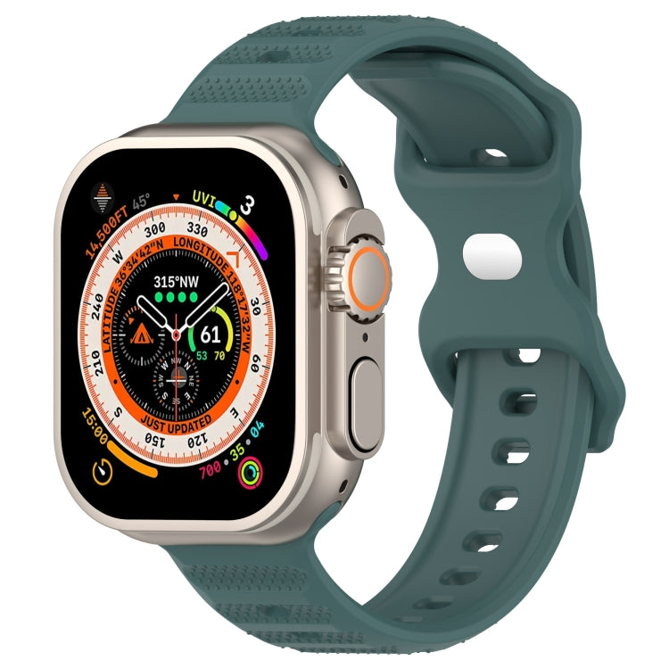 Reverse Buckle Dot Texture Silicone Watch Band, For Apple Watch SE 2022 44mm, For Apple Watch 7 41mm, For Apple Watch 7 45mm, For Apple Watch SE 40mm