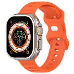 Reverse Buckle Dot Texture Silicone Watch Band, For Apple Watch SE 2022 44mm, For Apple Watch 7 41mm, For Apple Watch 7 45mm, For Apple Watch SE 40mm