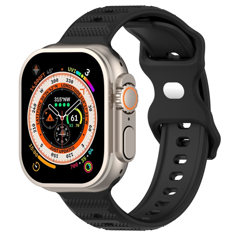 Reverse Buckle Dot Texture Silicone Watch Band, For Apple Watch SE 2022 44mm, For Apple Watch 7 41mm, For Apple Watch 7 45mm, For Apple Watch SE 40mm